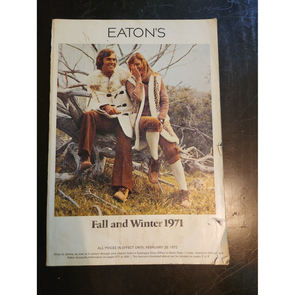 Vintage 1971 Eaton's Fall & Winter Catalog Canada